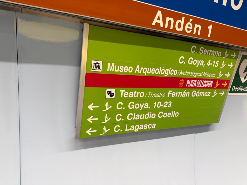 Plaza Selección in Madrid. Normally, it is named Plaza Colón.